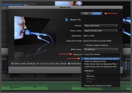 Roles as multitrack